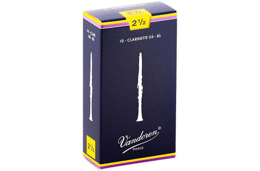 Vandoren CR1025 Bb Clarinet Traditional Reeds Strength 2.5; Box of 10-Dirt Cheep