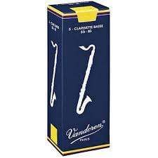 Vandoren CR123 Bass Clarinet Traditional Reeds Strength 3; Box of 5-Dirt Cheep