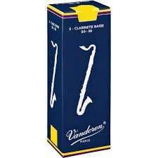 Vandoren CR1235 Bass Clarinet Traditional Reeds Strength 3.5; Box of 5-Dirt Cheep
