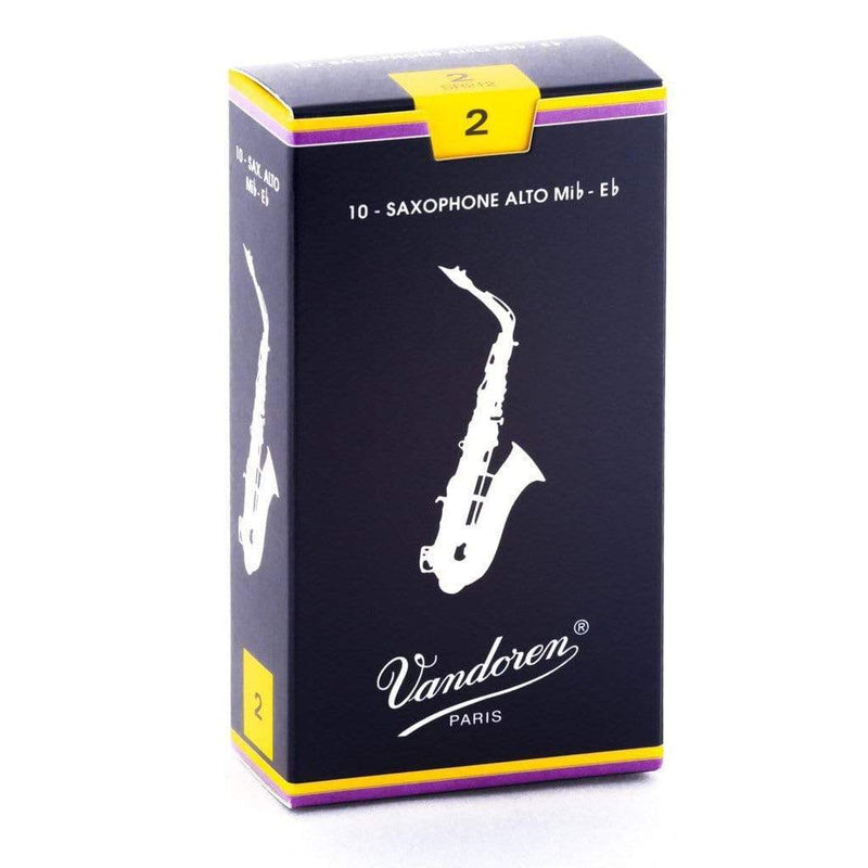 Vandoren SR212 Alto Sax Traditional Reeds Strength 2; Box of 10-Dirt Cheep