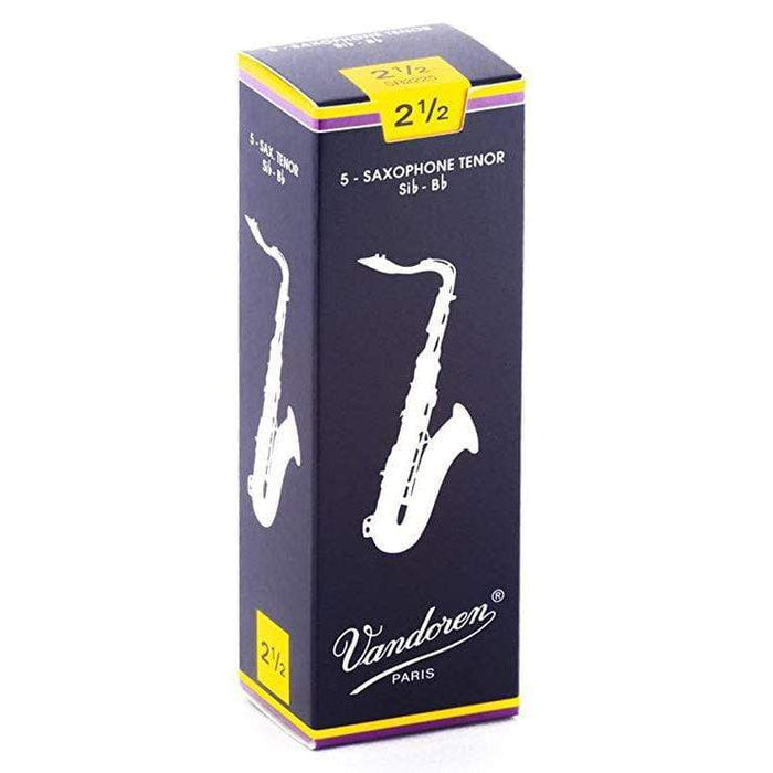 Vandoren SR2225 Tenor Saxophone Traditional Reeds, 2.5, Box of 5-Dirt Cheep
