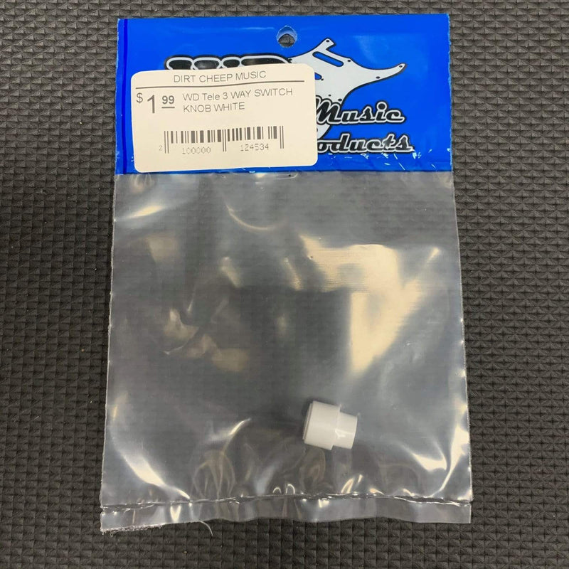 WD Tele 3 WAY SWITCH KNOB WHITE-Dirt Cheep