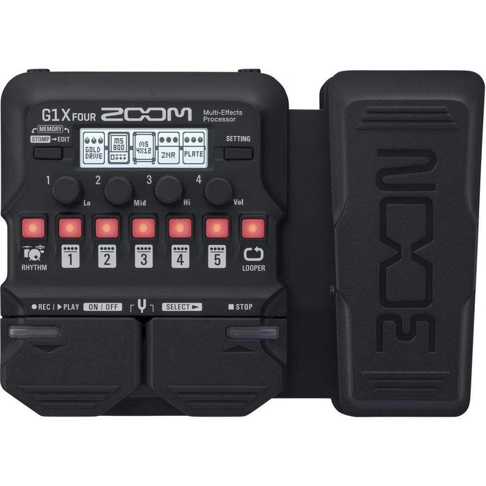 Zoom G1X FOUR Guitar Multi-Effects Processor with Expression Pedal-Dirt Cheep