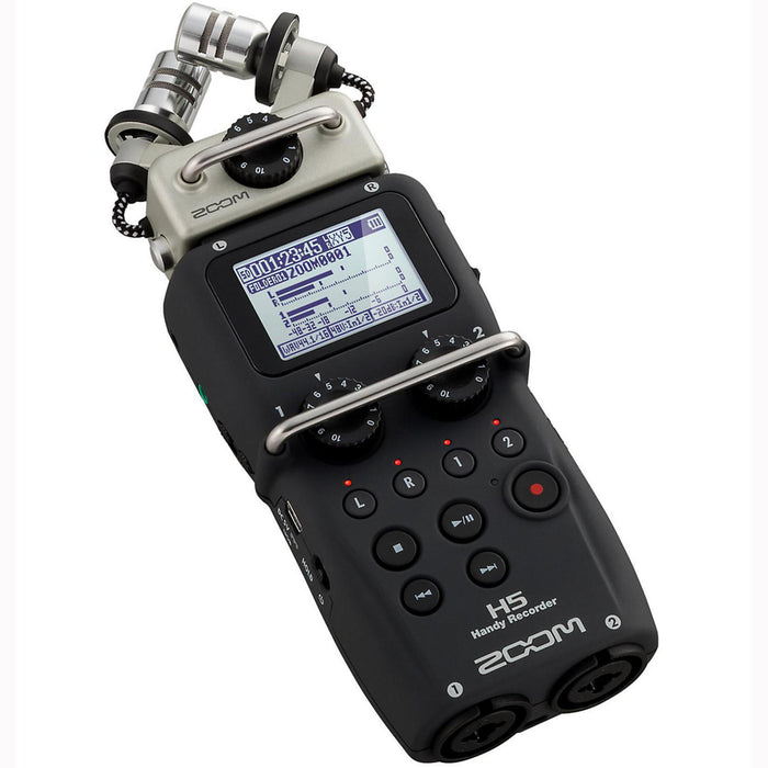 Zoom H5 4-Input / 4-Track Portable Handy Recorder with Interchangeable X/Y Mic Capsule-Dirt Cheep